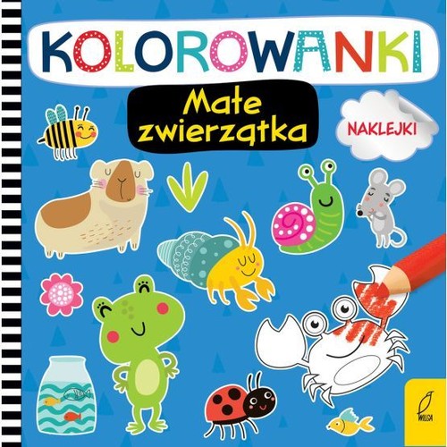 Kolorowanki z naklejkami Małe zwierzątka