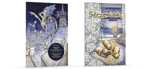 Kolorowanki z sentencjami Smoki nad Krakowem / Szczeniaki