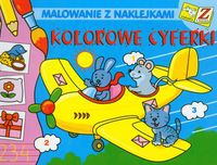 Kolorowe cyferki Malowanie z naklejkami