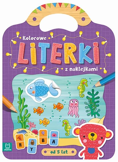 Kolorowe literki z naklejkami od 5 lat