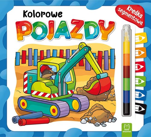 Kolorowe pojazdy Kredka segmentowa
