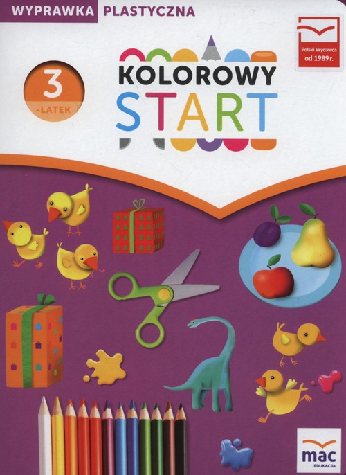 Kolorowy start Trzylatek Wyprawka plastyczna