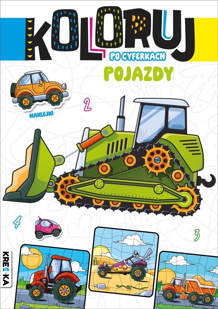Koloruj po cyferkach Pojazdy