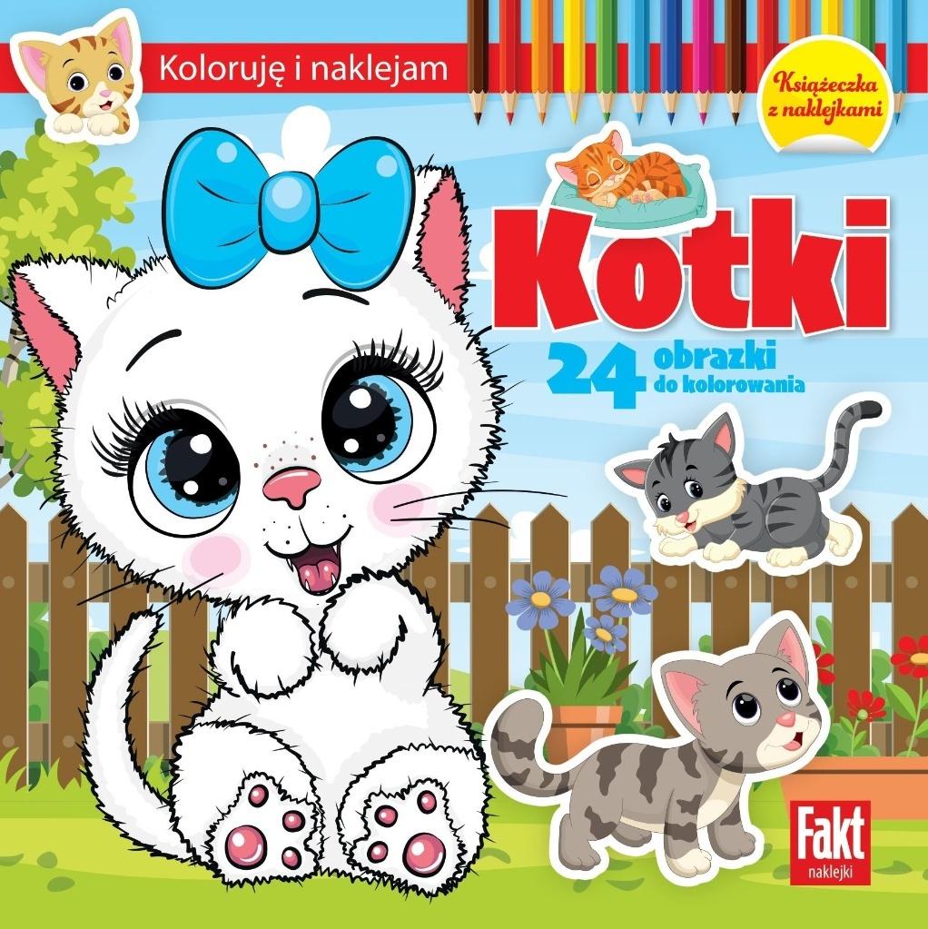 Koloruję i naklejam. Kotki