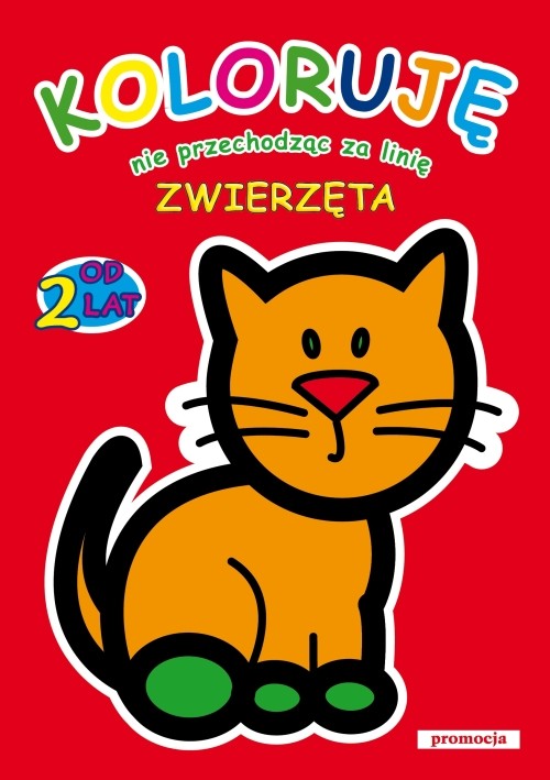 Koloruje nie przechodząc za linię. Zwierzęta