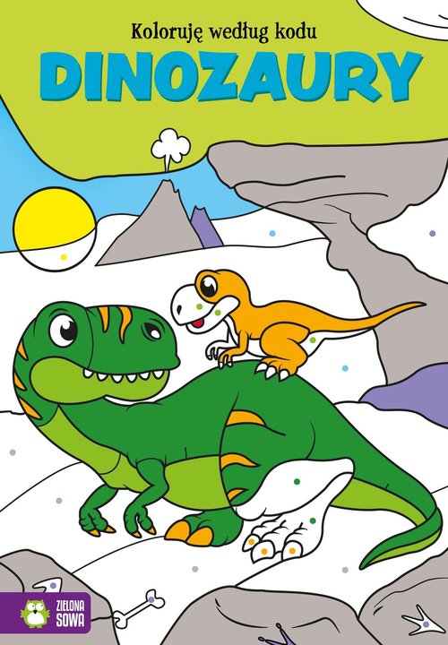 Koloruję według kodu Dinozaury