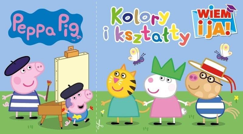 Kolory i kształty wiem i ja Świnka Peppa