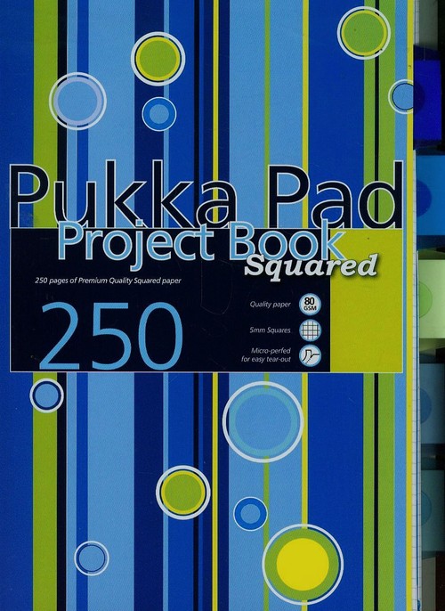 Kołozeszyt A4 Pukka Pad Stripe w kratkę 250 stron