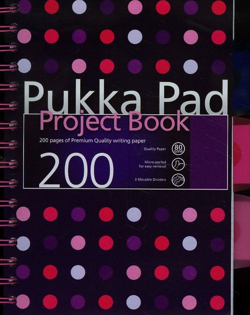 Kołozeszyt A5 Pukka Pad Dots projektowy w kratkę 200 stron niebieski