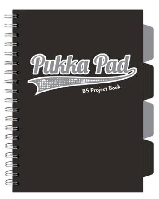 Kołozeszyt Pukka Pad B5 Project Book Black & Grey czarny