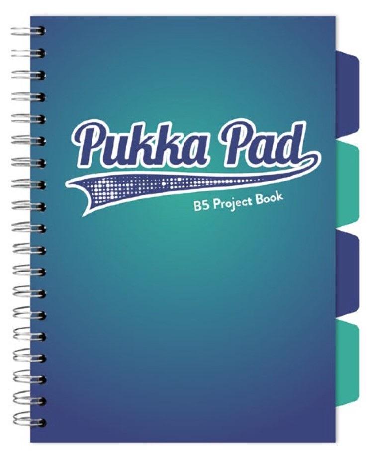 Kołozeszyt Pukka Pad B5 Project Book Blue morski