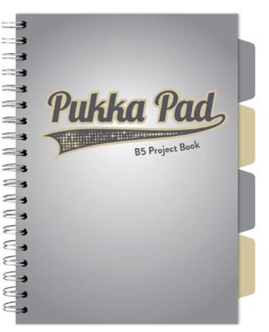 Kołozeszyt Pukka Pad B5 Project Book Design B5 szary