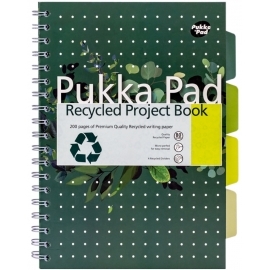 Kołozeszyt Pukka Pad B5 Project Book z recyklingu zielony