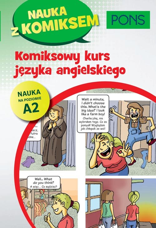 Komiksowy kurs języka angielskiego PONS Poziom A2