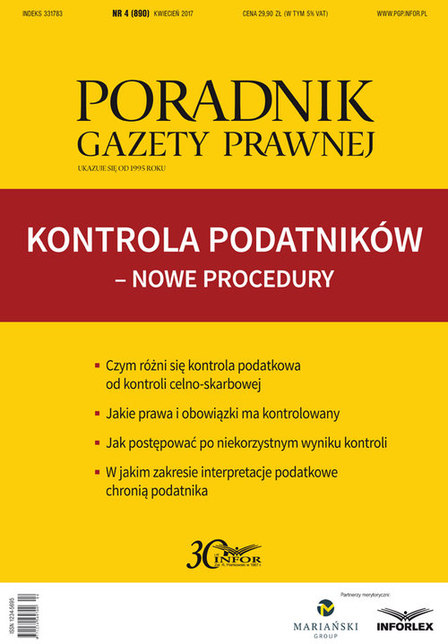 Kontrola podatników-nowe proceduty