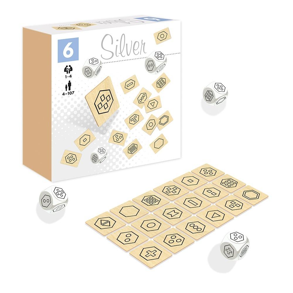 KOSTKI Z PIKTOGRAMAMI SILVEr