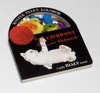 Koszyk pełen kolorów Czerwony kłębuszek i mały biały kotek