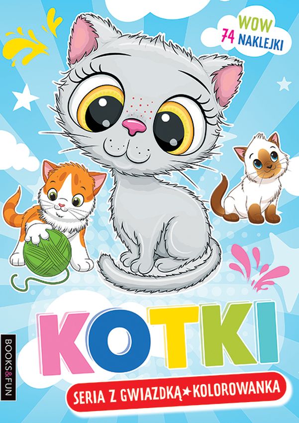 Kotki Seria z gwiazdką Kolorowanka