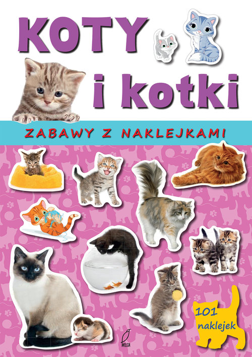 Zabawy z naklejkami. Koty i kotki