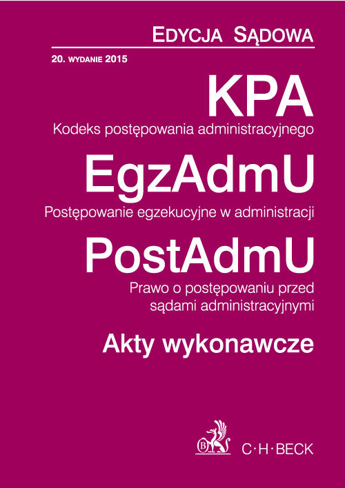 KPA EgzAdmU PostAdmU Akty wykonawcze