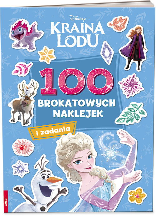 Kraina lodu 100 brokatowych naklejek