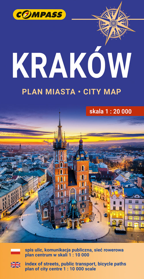 Kraków plan miasta 1:20 000