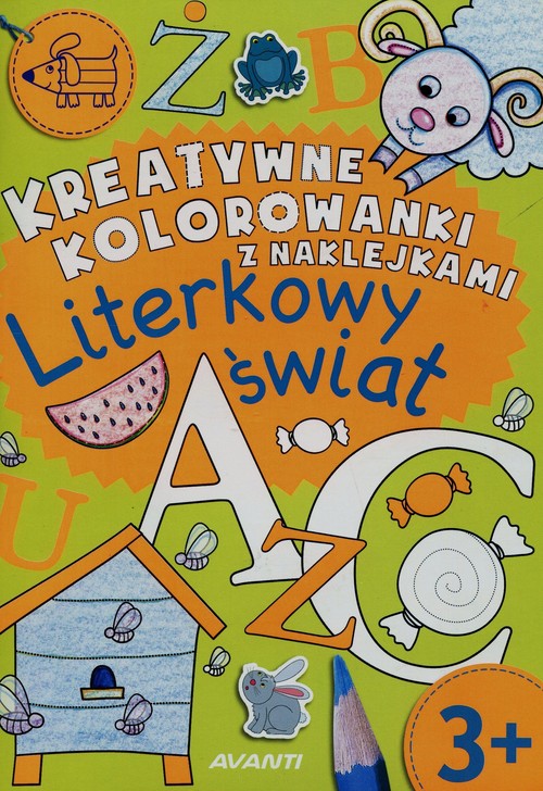 Kreatywne kolorowanki z naklejkami Literkowy świat