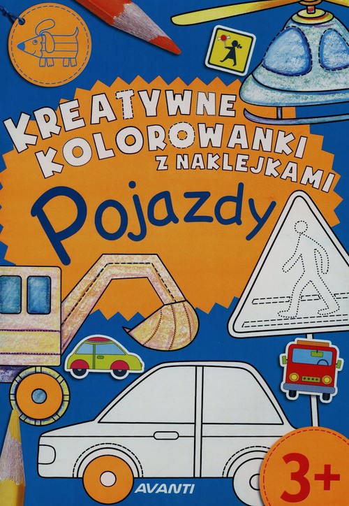 Kreatywne kolorowanki z naklejkami Pojazdy