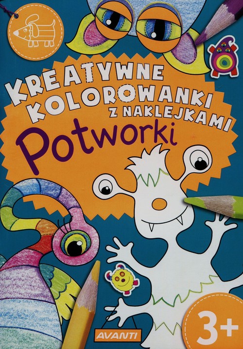 Kreatywne kolorowanki z naklejkami Potworki
