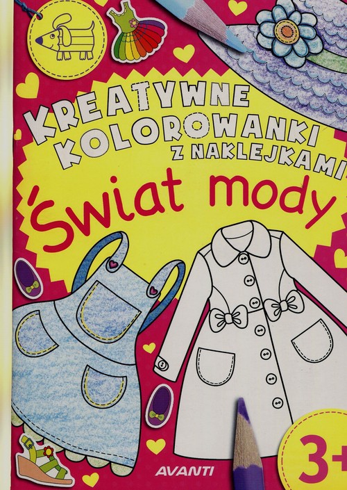 Kreatywne kolorowanki z naklejkami Świat mody