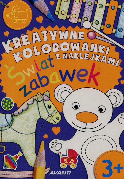 Kreatywne kolorowanki z naklejkami Świat zabawek