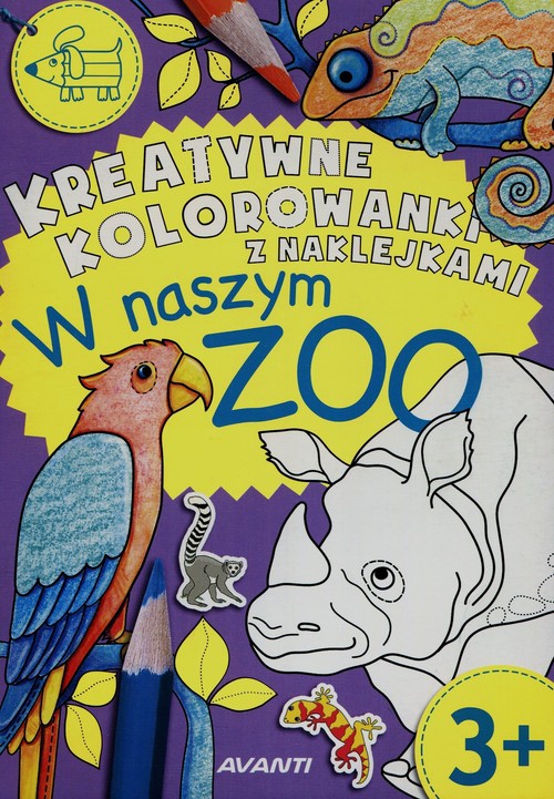 Kreatywne kolorowanki z naklejkami W naszym ZOO
