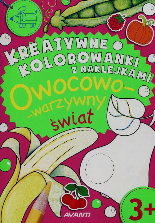 Kreatywne kolorowanki z naklejkami Warzywny świat