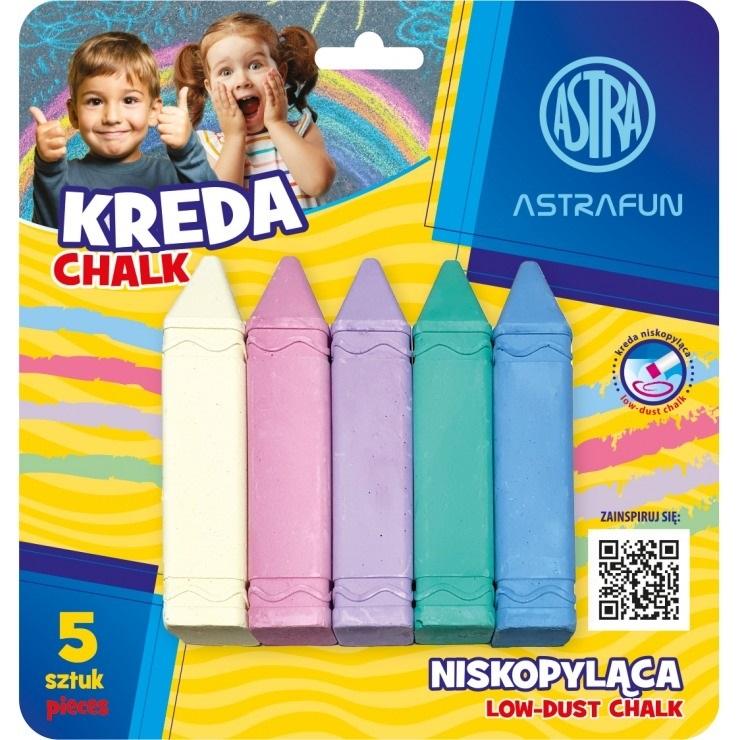 Kreda kwadratowa Jumbo Astrafun 5 kolorów
