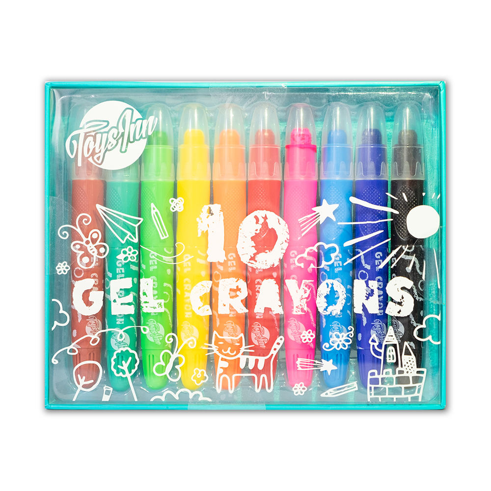 Kredki żelowe 10 kolorów ToysInn STN6932