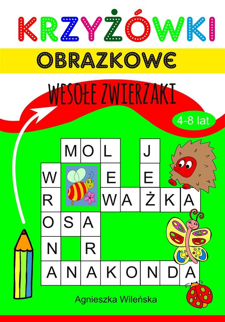 Krzyżówki obrazkowe Wesołe zwierzaki 4-8 lat