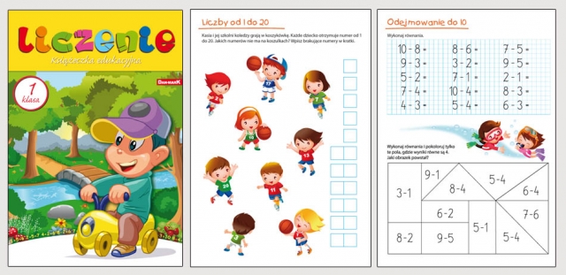 KSIAZECZKA EDUKACYJNA A4 - LICZENIE 1 KLASA-DANM