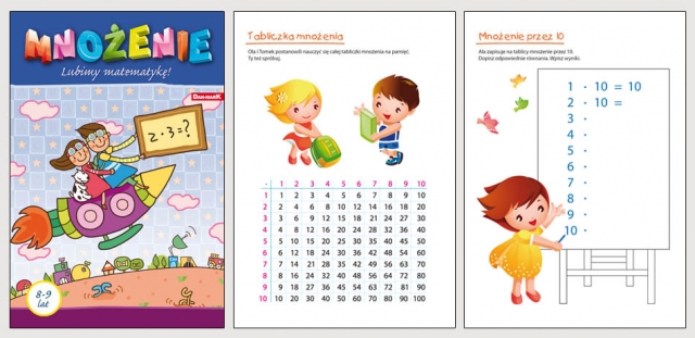 KSIAZECZKA EDUKACYJNA A4 - MNOZENIE LUBIMY MATEMATYKE-DANM