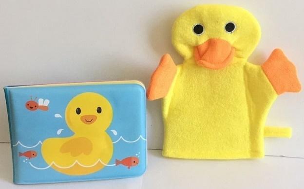 Książeczka kąpielowa z myjką - kaczuszka