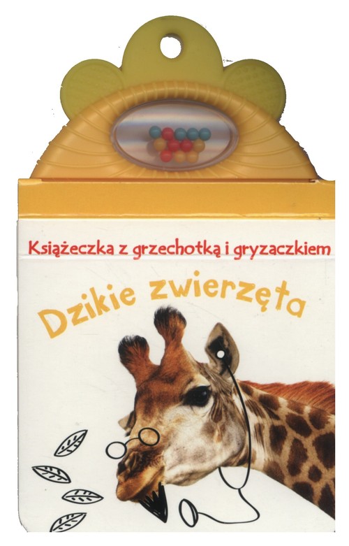 Książeczka z grzechotką i gryzaczkiem Dzikie zwierzęta