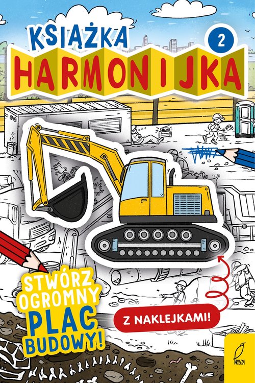 Książka harmonijka Stwórz ogromny plac budowy z naklejkami Część 2