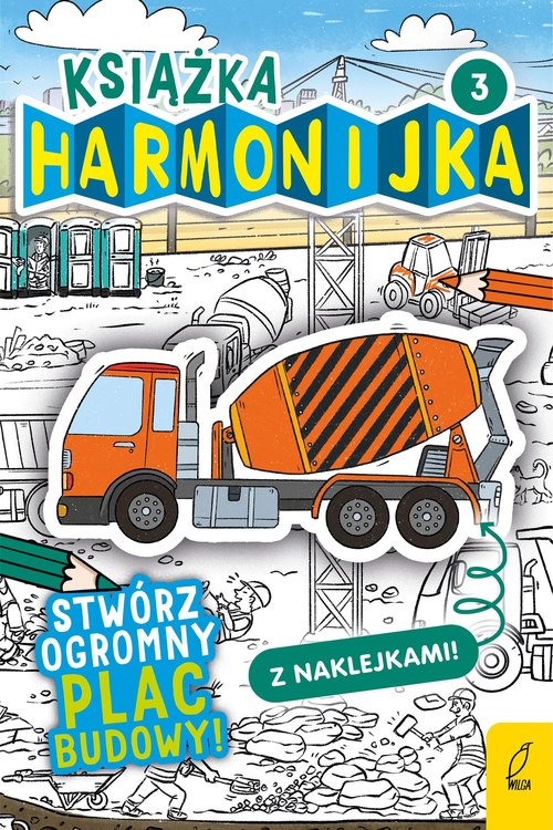 Książka harmonijka Stwórz ogromny plac budowy z naklejkami Część 3