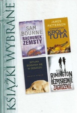 Książki wybrane: Rachunek zemsty, Morderstwo króla Tuta, sztuka ścigania sie w deszczu