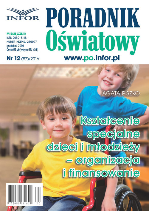 Kształcenie specjalne dzieci i młodzieży - organizacja i finansowanie