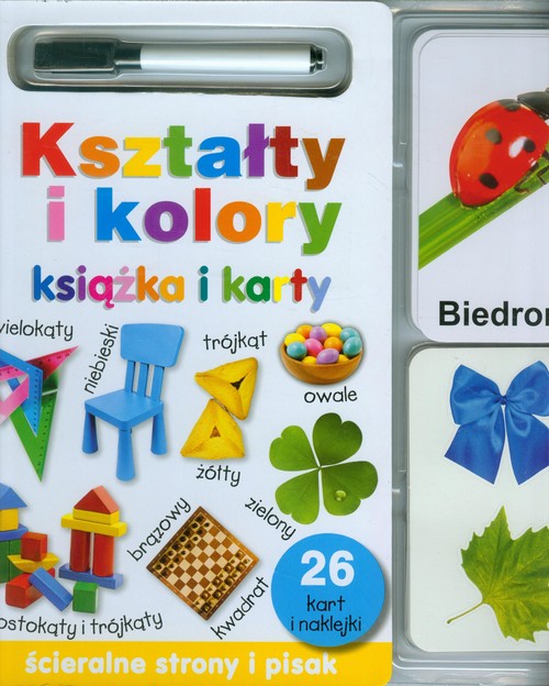 Kształty i kolory. Książka i karty