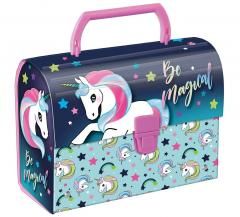 Kuferek oklejany jednorożec