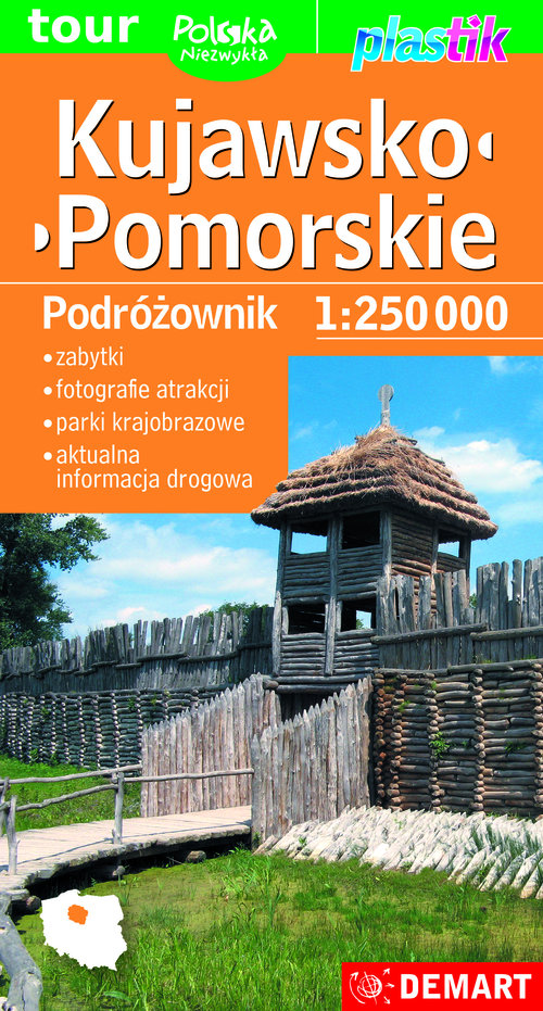 Kujawsko - Pomorskie Podróżownik mapa turystyczna 1:250 000