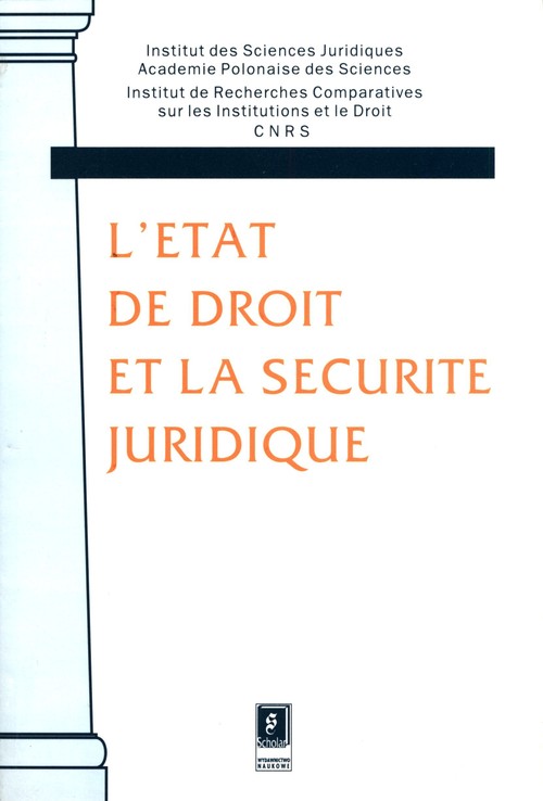 L' etat de droit et la securite juridique