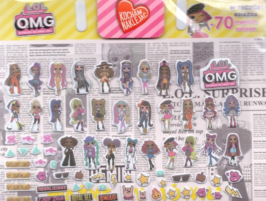 L.O.L. Surprise! O.M.G. Kocham naklejać Ważne, by mówili