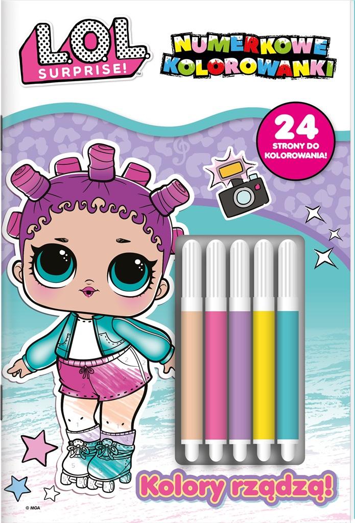 L.O.L. Surprise! OMG Numerkowe kolorowanki część 4 Kolory rządzą!